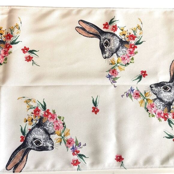 New! Bunny Rabbit Easter Long Table Runner 109 - Picture 3 of 7